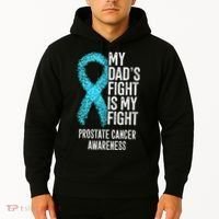 My Dads Fight Is My Fight Prostate Cancer Awareness Hoodie thumb 2