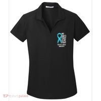 My Dads Fight Is My Fight Prostate Cancer Awareness Women's Dry Zone Grid Polo thumb 0