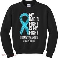 My Dads Fight Is My Fight Prostate Cancer Awareness Kids Sweatshirt thumb 0