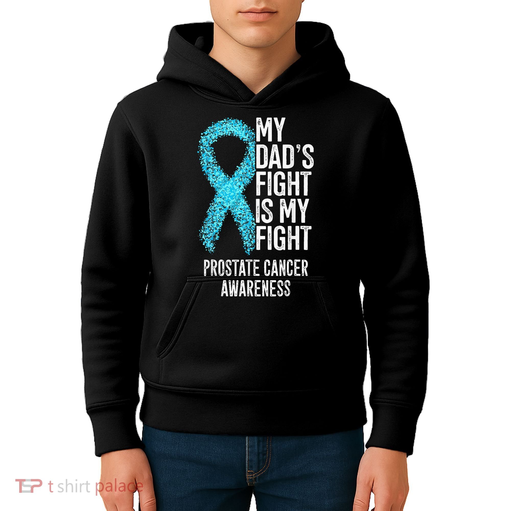 My Dads Fight Is My Fight Prostate Cancer Awareness Kids Hoodie