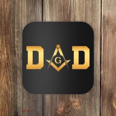 Masonic Dad Fathers Day Gift Freemason Coaster