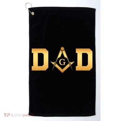 Masonic Dad Fathers Day Gift Freemason Golf Towel