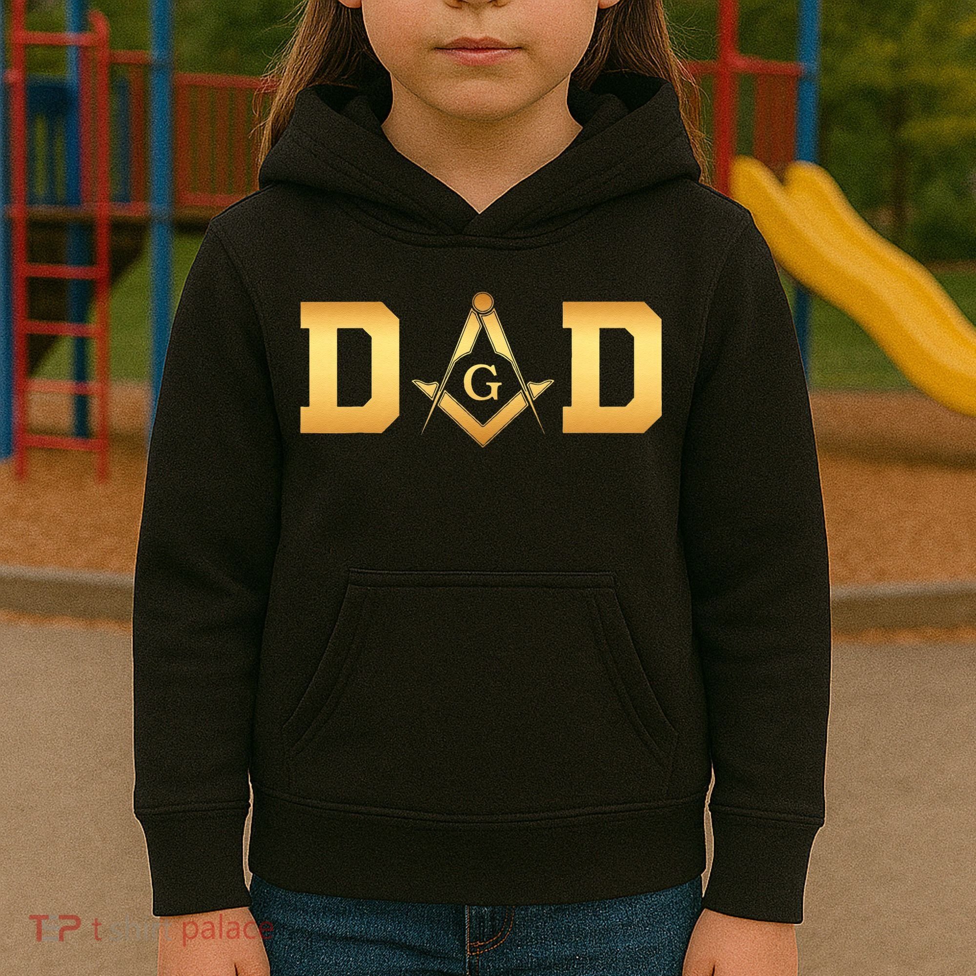 Masonic Dad Fathers Day Gift Freemason Kids Hoodie