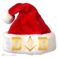 Masonic Dad Fathers Day Gift Freemason Santa Hat thumb 0