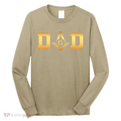Masonic Dad Fathers Day Gift Freemason Long Sleeve Shirt