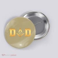 Masonic Dad Fathers Day Gift Freemason Button thumb 0