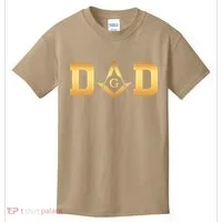 Masonic Dad Fathers Day Gift Freemason Kids T-Shirt thumb 0