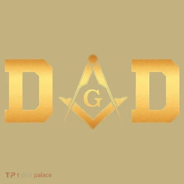 Masonic Dad Fathers Day Gift Freemason Kids T-Shirt