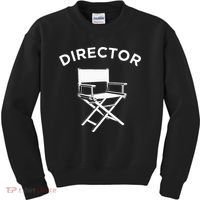 Movie Director  Filmmaker Director Chair Kids Sweatshirt thumb 0