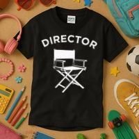 Movie Director  Filmmaker Director Chair Kids T-Shirt thumb 3