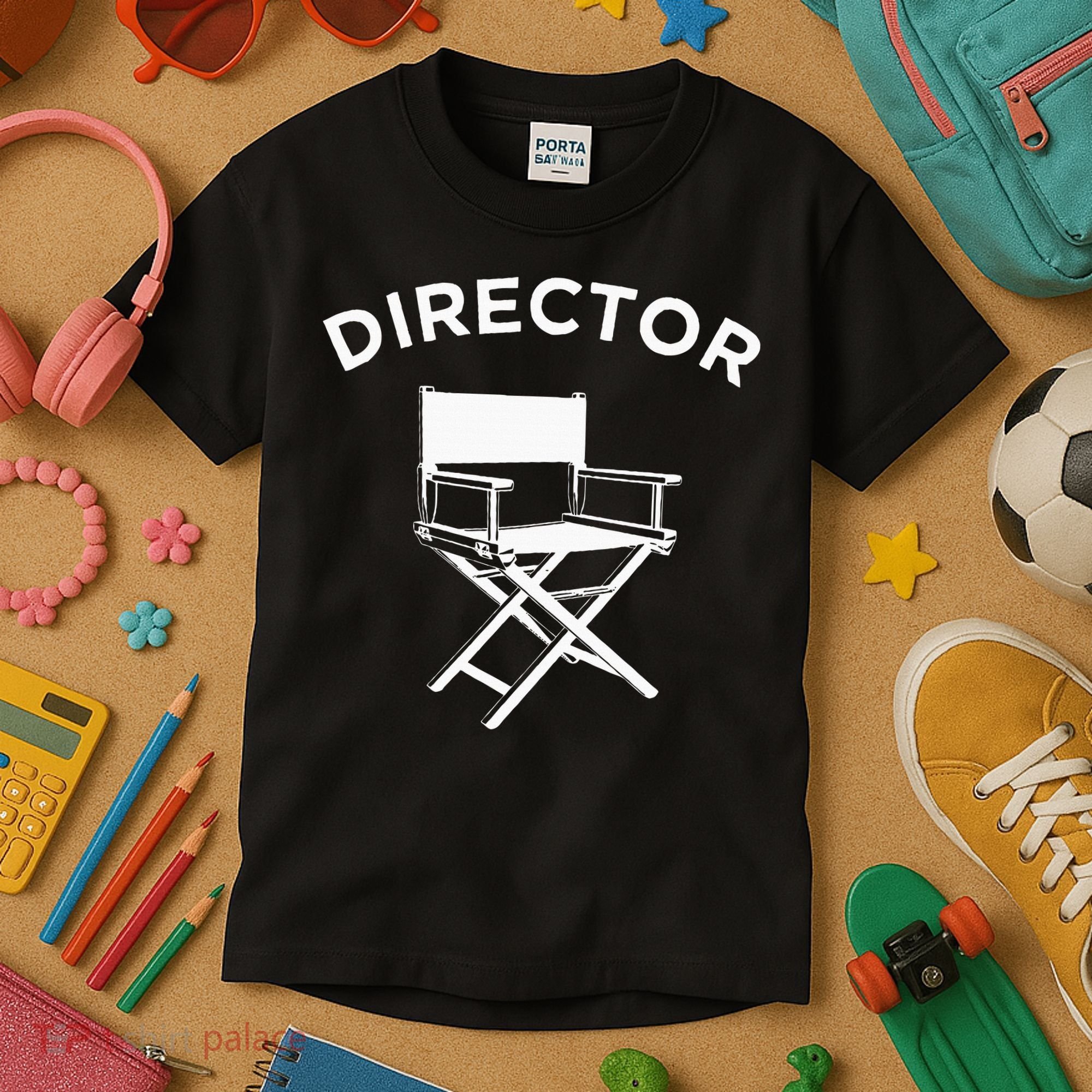 Movie Director  Filmmaker Director Chair Kids T-Shirt