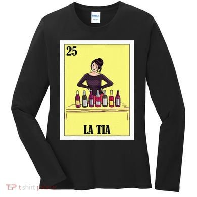 Mexican Design For Aunt La Tia Women's Long Sleeve Shirt