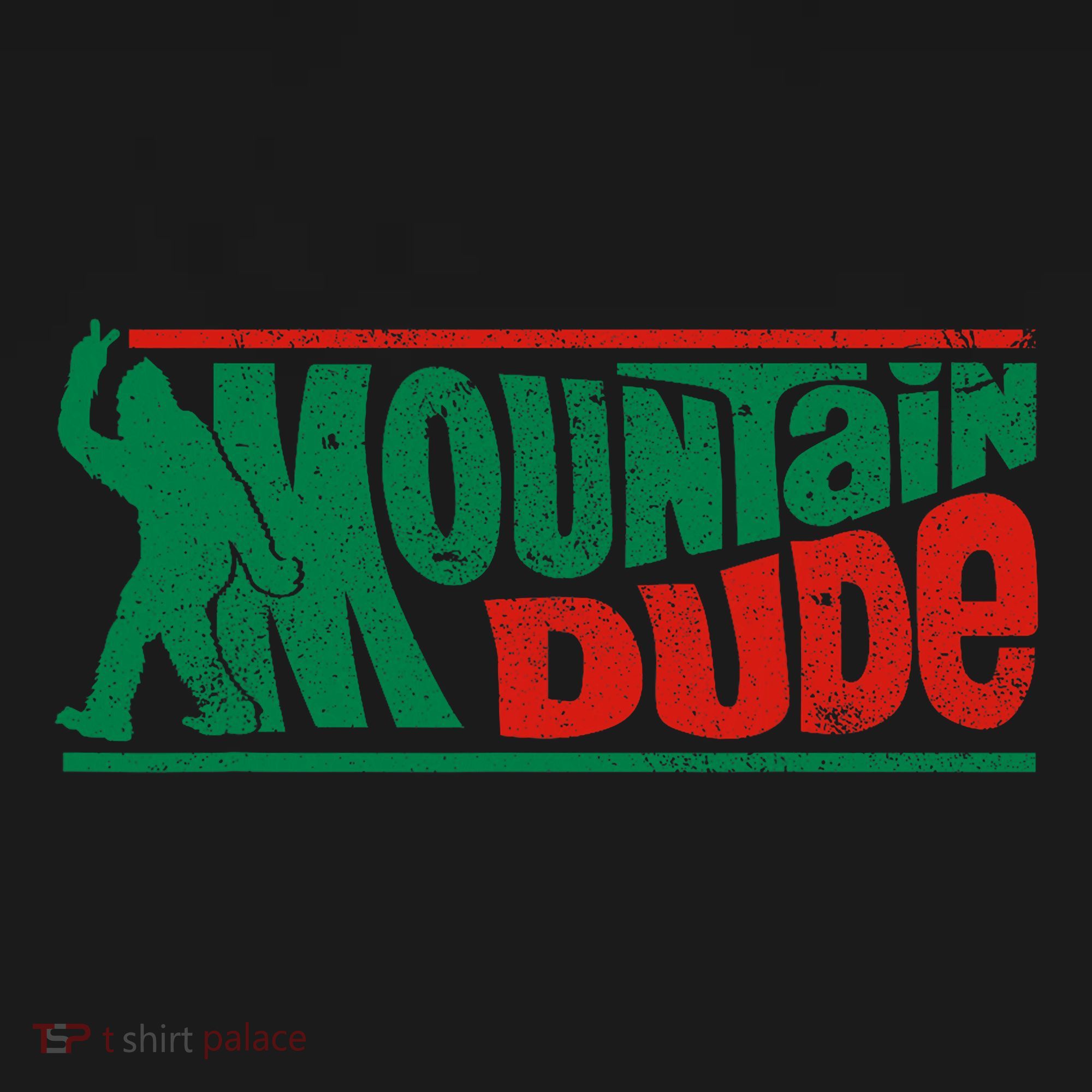 Mountain Dude Funny Bigfoot Sasquatch Rock On Hiking Vintage T-Shirt