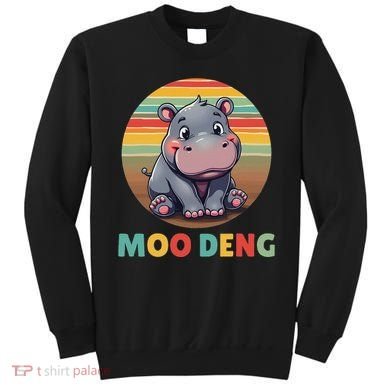 Moo Deng Funny Hippopotamus Apparel Baby Hippo Meme Sweatshirt