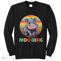 Moo Deng Funny Hippopotamus Apparel Baby Hippo Meme Sweatshirt thumb 0