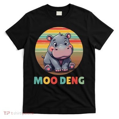 Moo Deng Funny Hippopotamus Apparel Baby Hippo Meme T-Shirt