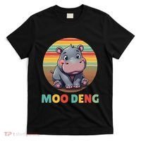Moo Deng Funny Hippopotamus Apparel Baby Hippo Meme T-Shirt thumb 0