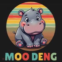 Moo Deng Funny Hippopotamus Apparel Baby Hippo Meme Coaster thumb 2