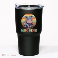 Moo Deng Funny Hippopotamus Apparel Baby Hippo Meme Tumbler thumb 0