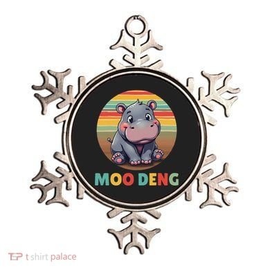 Moo Deng Funny Hippopotamus Apparel Baby Hippo Meme Ornament