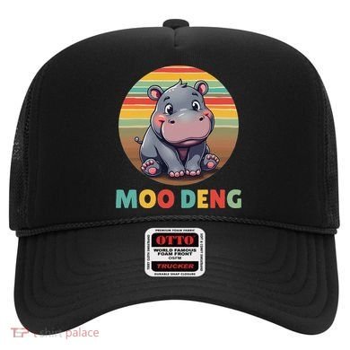 Moo Deng Funny Hippopotamus Apparel Baby Hippo Meme Hat