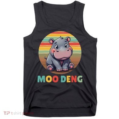 Moo Deng Funny Hippopotamus Apparel Baby Hippo Meme Tank Top
