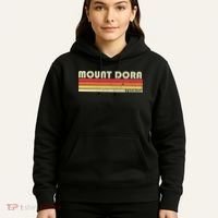 Mount Dora Fl Florida Funny City Home Roots Gift Retro 80s Hoodie thumb 5