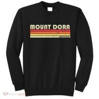 Mount Dora Fl Florida Funny City Home Roots Gift Retro 80s Sweatshirt thumb 0