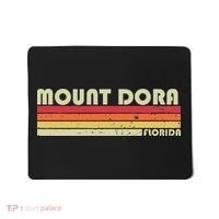 Mount Dora Fl Florida Funny City Home Roots Gift Retro 80s Mousepad thumb 0