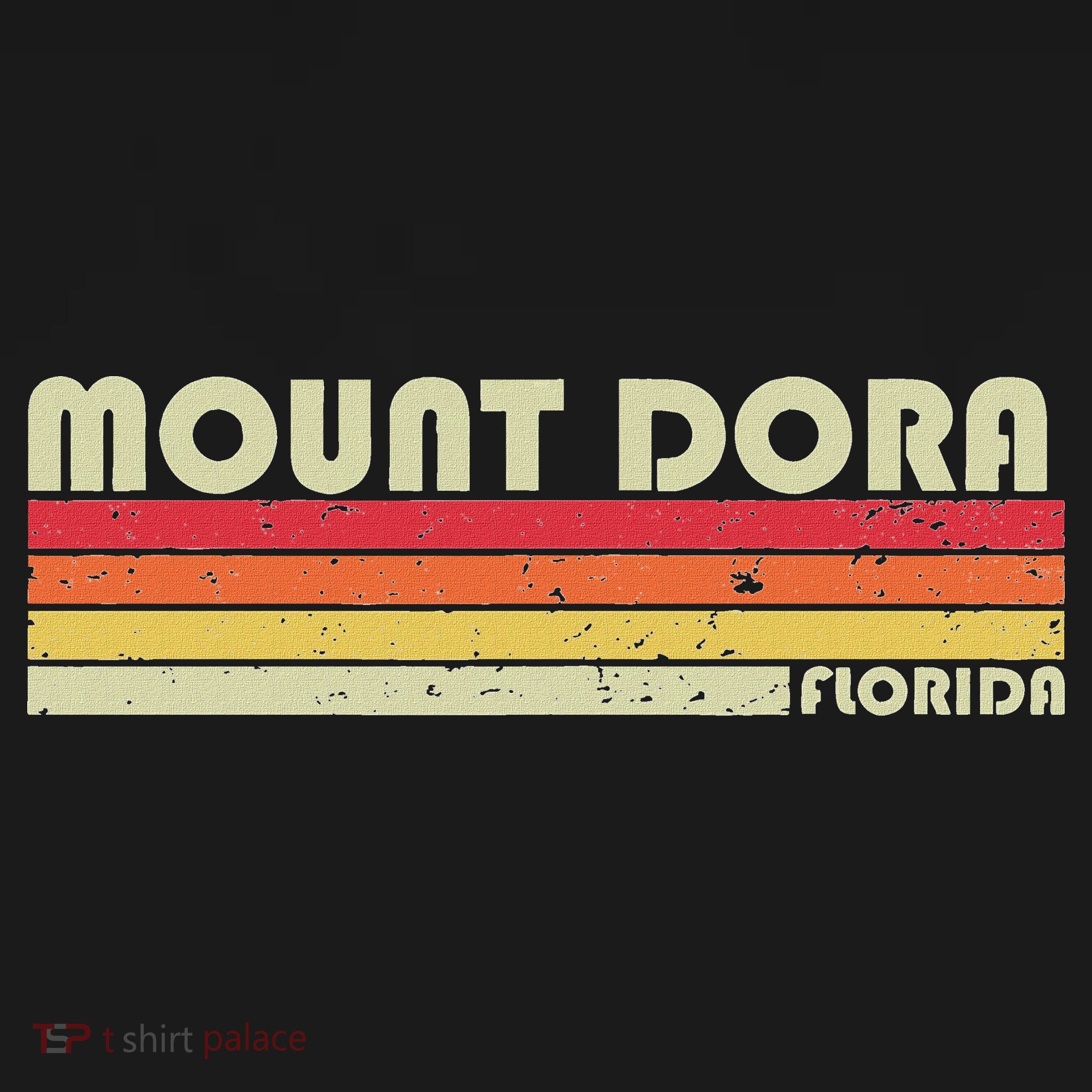 Mount Dora Fl Florida Funny City Home Roots Gift Retro 80s Baby Bodysuit