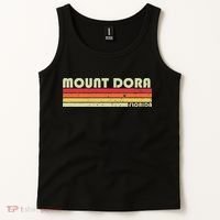 Mount Dora Fl Florida Funny City Home Roots Gift Retro 80s Tank Top thumb 2