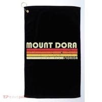 Mount Dora Fl Florida Funny City Home Roots Gift Retro 80s Golf Towel thumb 0