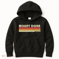 Mount Dora Fl Florida Funny City Home Roots Gift Retro 80s Kids Hoodie thumb 0