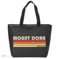 Mount Dora Fl Florida Funny City Home Roots Gift Retro 80s Tote Bag thumb 0