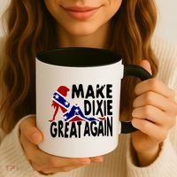 Make Dixie Great Again Civil War Flag Coffee Mug thumb 3