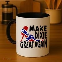 Make Dixie Great Again Civil War Flag Coffee Mug thumb 4