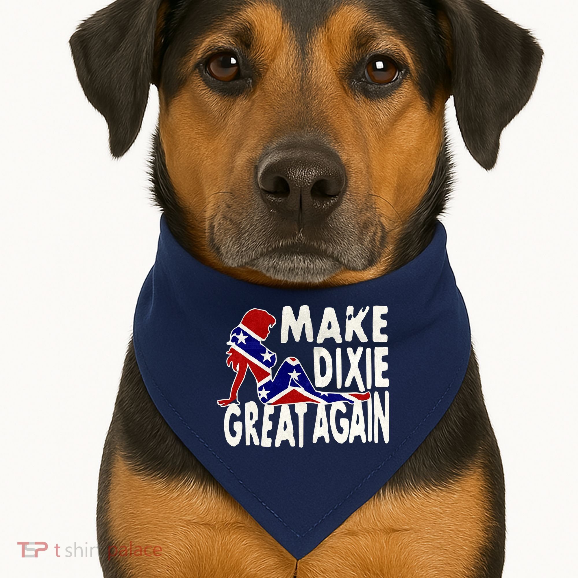 Make Dixie Great Again Civil War Flag USA-Made Doggie Bandana