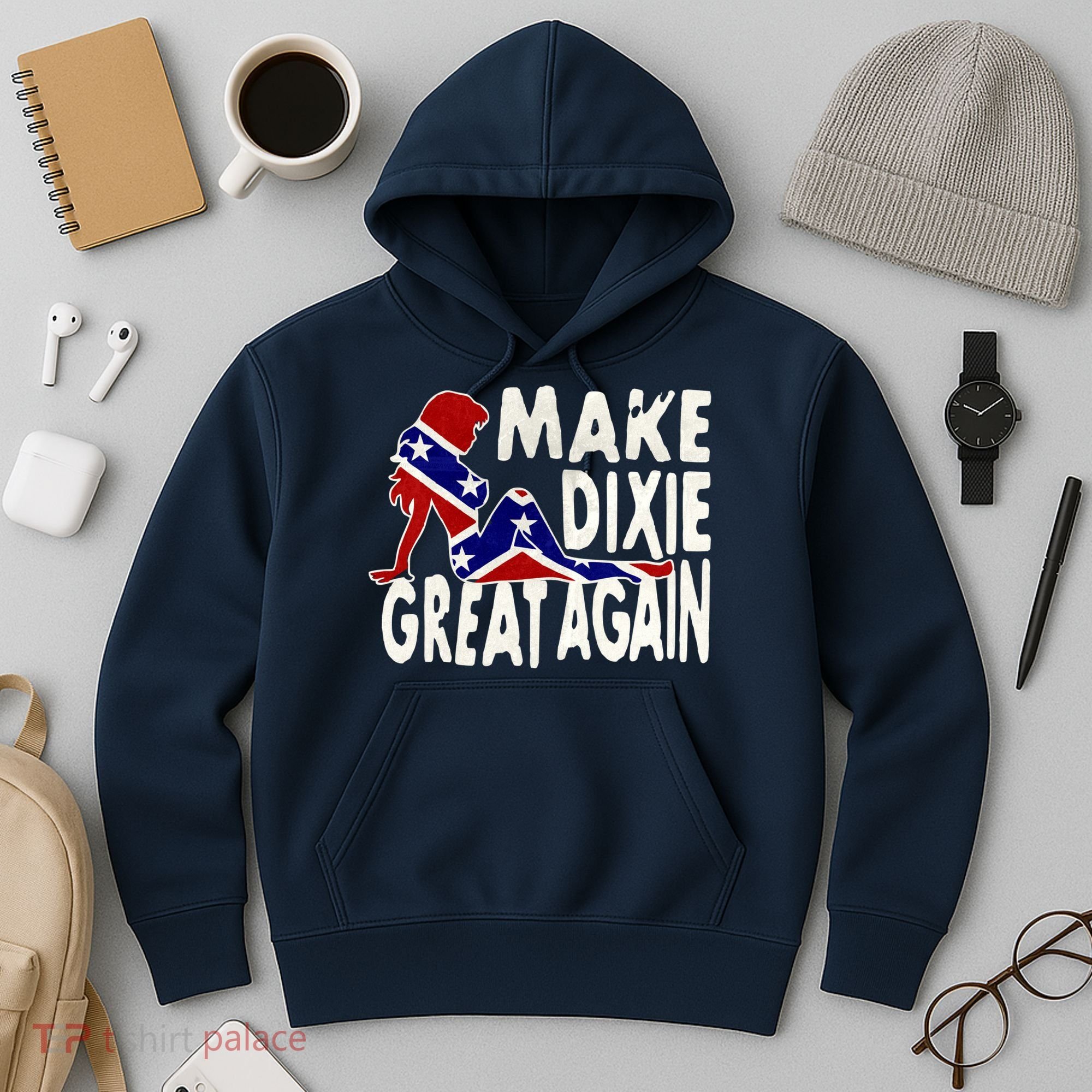 Make Dixie Great Again Civil War Flag Hoodie