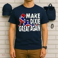 Make Dixie Great Again Civil War Flag T-Shirt thumb 6