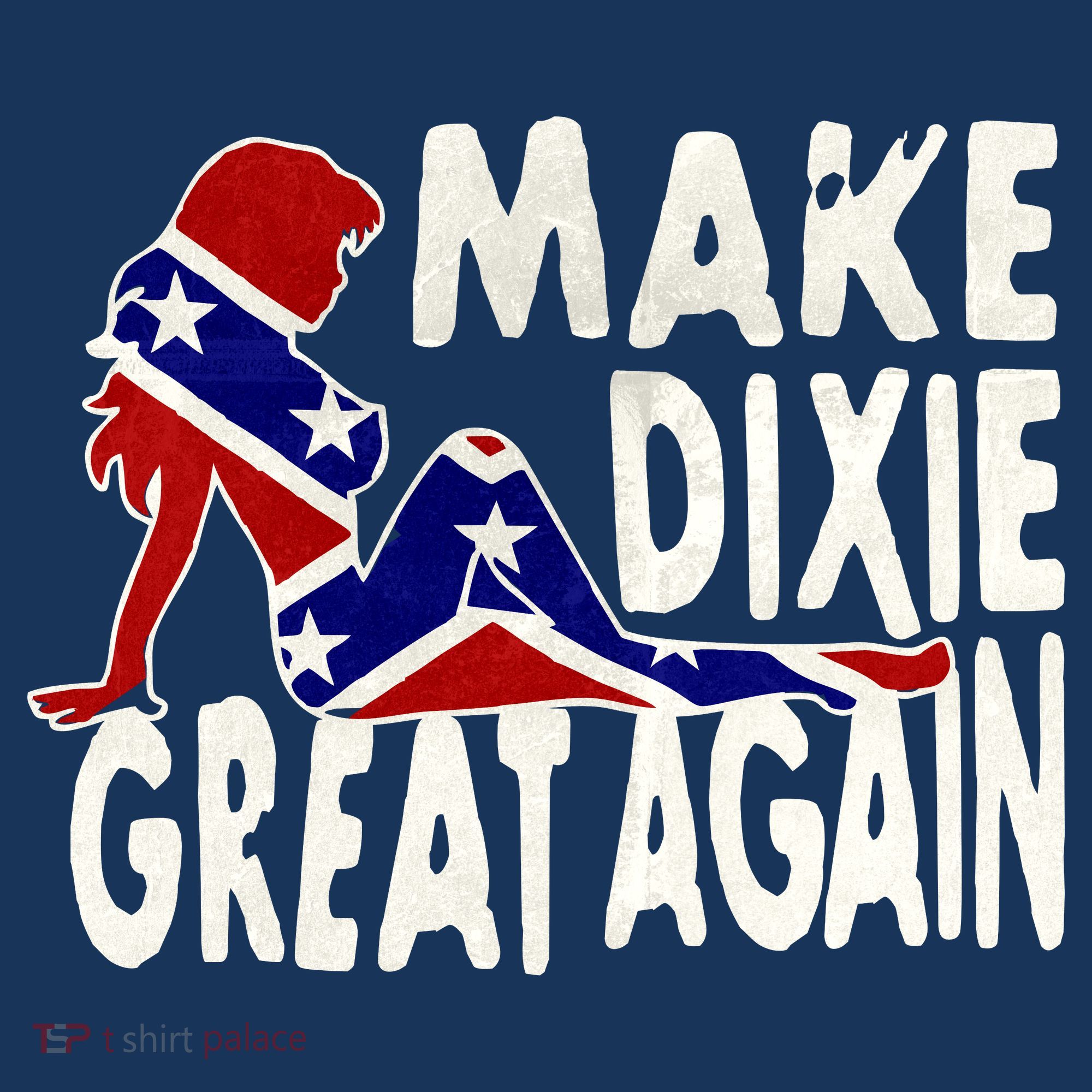 Make Dixie Great Again Civil War Flag Polo