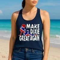 Make Dixie Great Again Civil War Flag Women's Tank Top thumb 2
