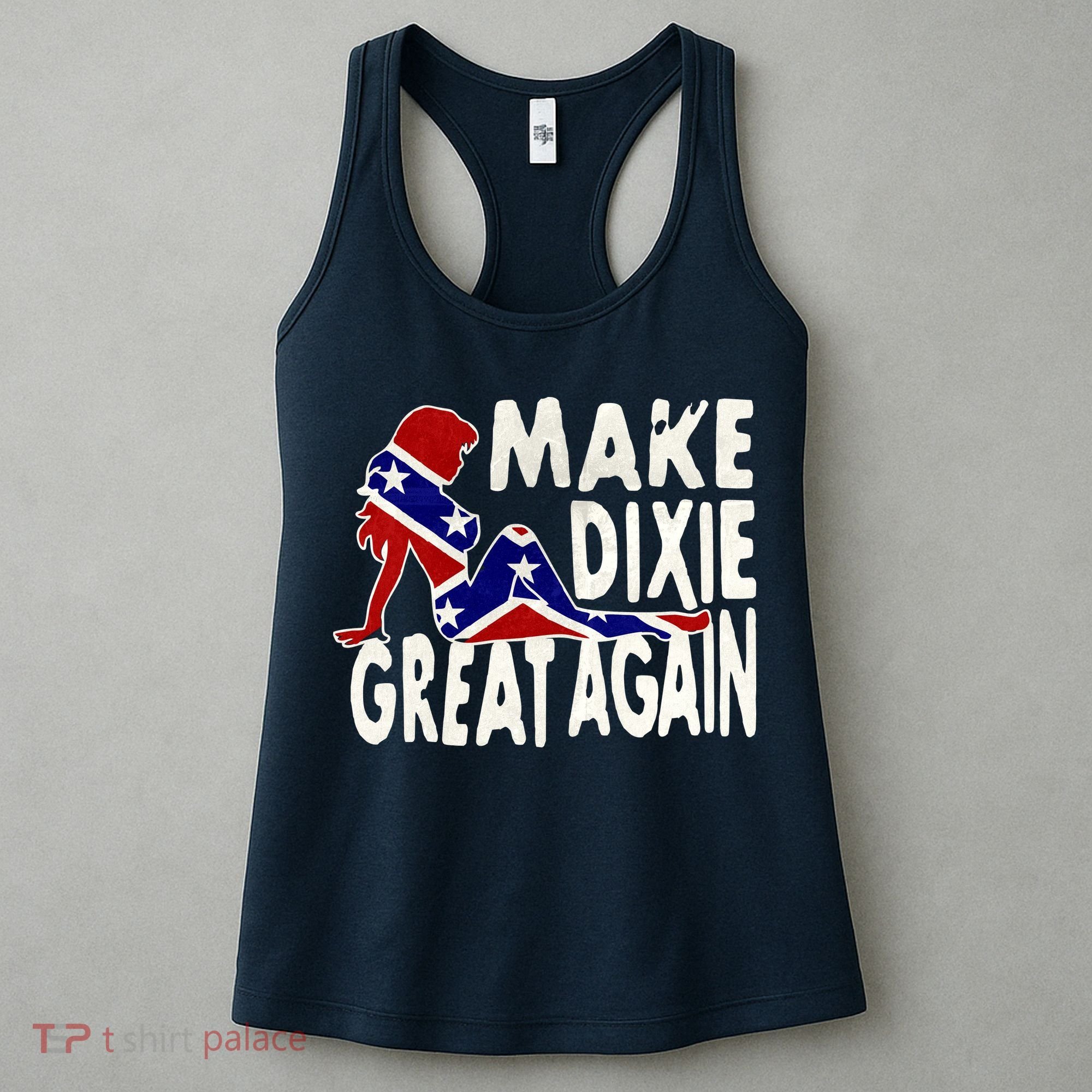 Make Dixie Great Again Civil War Flag Women's Tank Top