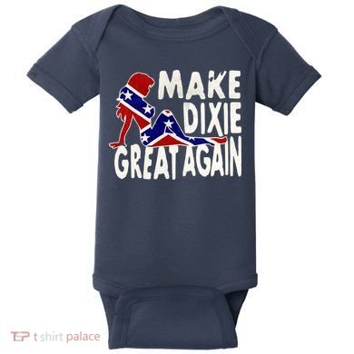 Make Dixie Great Again Civil War Flag Baby Bodysuit