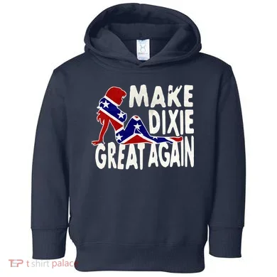 Make Dixie Great Again Civil War Flag Toddler Hoodie