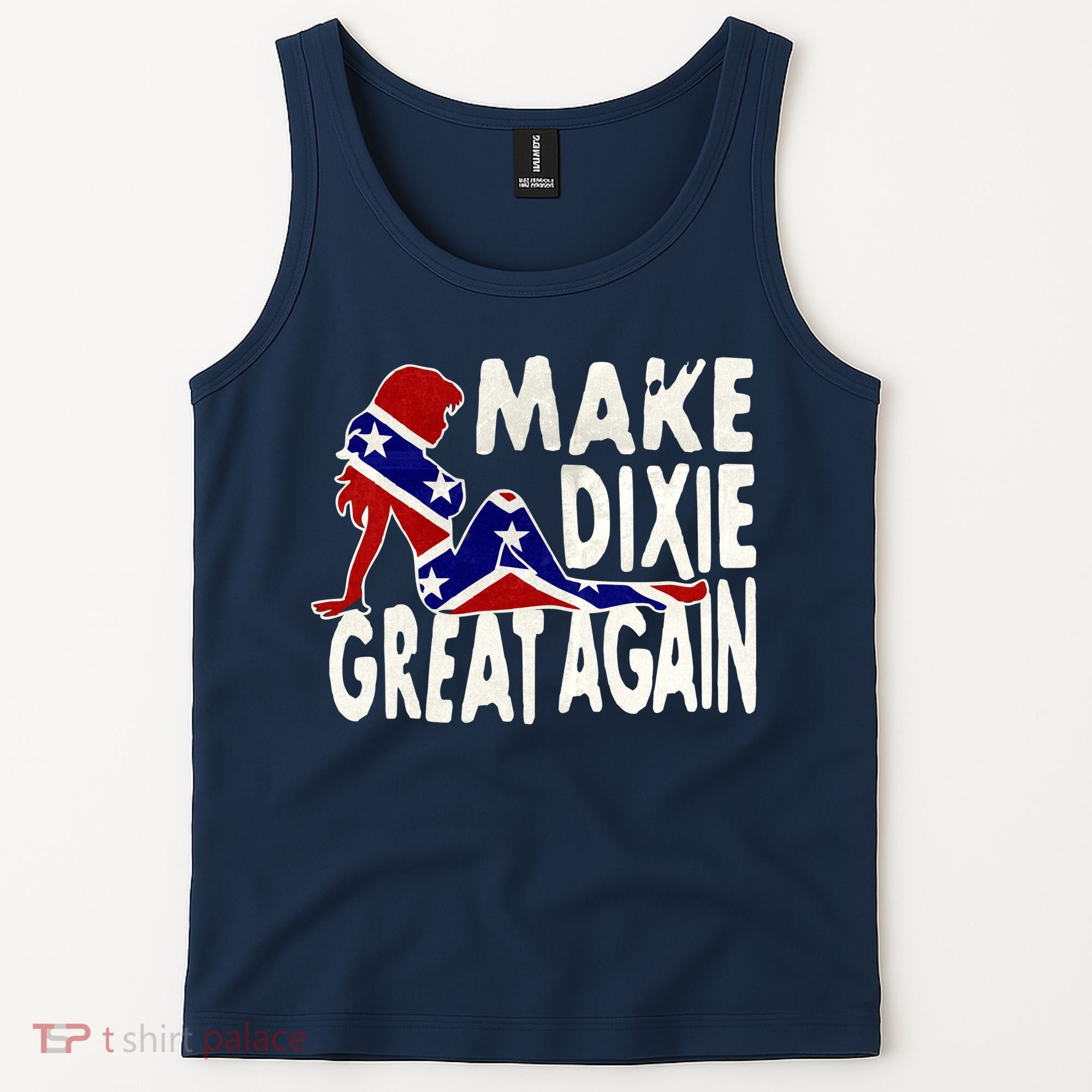 Make Dixie Great Again Civil War Flag Tank Top