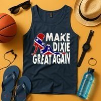 Make Dixie Great Again Civil War Flag Tank Top thumb 4