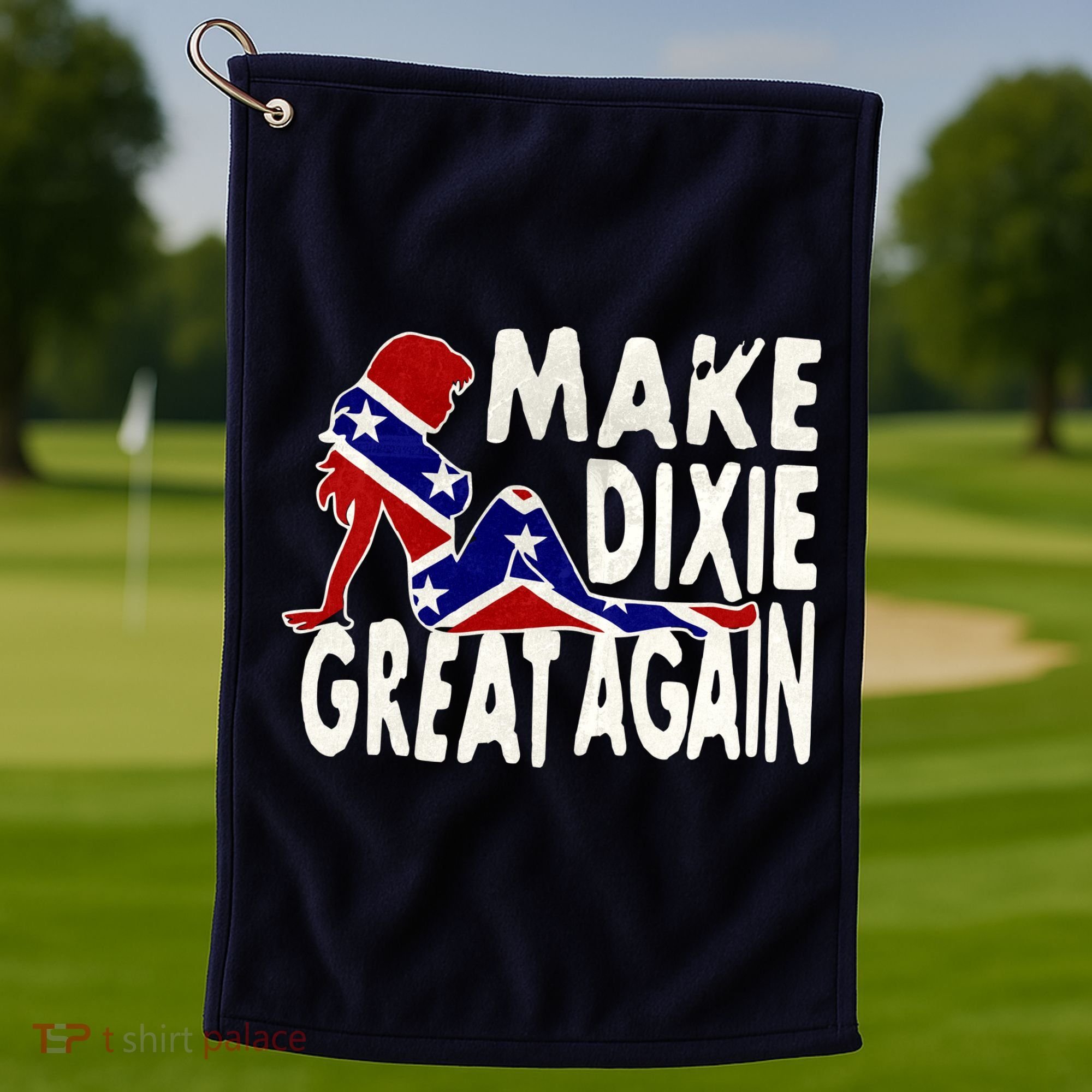 Make Dixie Great Again Civil War Flag Golf Towel