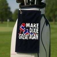 Make Dixie Great Again Civil War Flag Golf Towel thumb 2