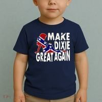 Make Dixie Great Again Civil War Flag Toddler T-Shirt thumb 2