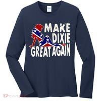 Make Dixie Great Again Civil War Flag Women's Long Sleeve Shirt thumb 0